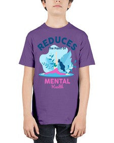 Reduces the Paint of Mental Health 495# - yoga - Youth Tee Unisex