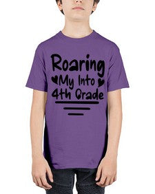 Roaring My Into fourth Grade 760# - fourth grade - Youth Tee Unisex