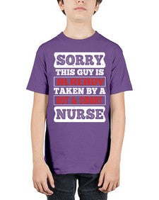 SORRY THIS GUY IS ALREADY TAKEN BY A HOT SMART NURSE Style 1423# - nurse - Youth Tee Unisex