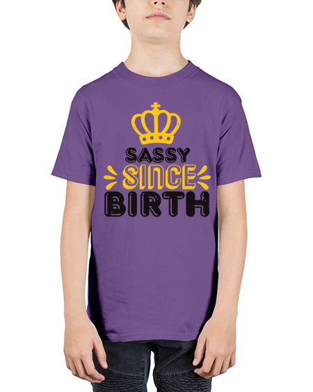 Saddy since birth Style 198# - baby shower - Youth Tee Unisex