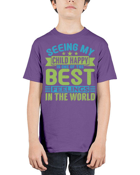 Seeing my child happy is the Best Feeling Style 201# - baby - Youth Tee Unisex