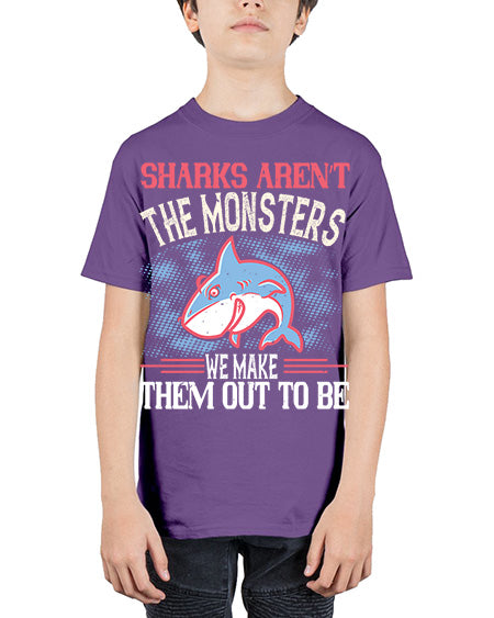 Sharks aren’t the monsters we make them out to be Style 24# - shark-fish - Youth Tee Unisex