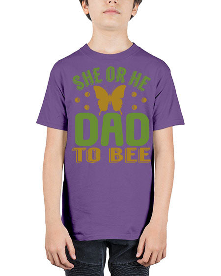 She or He Dad to bee Style 205# - baby - Youth Tee Unisex