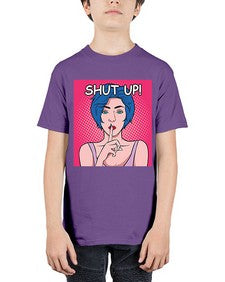 Shut Up 1044# - art pop art - Youth Tee Unisex