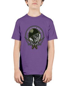 Skull Soldier 1066# - skull and bones - Youth Tee Unisex