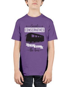 Social conservatives say who drives the bus 5# - bus - Youth Tee Unisex