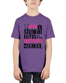 Straight Outta Nursing Style Style 1426# - nurse - Youth Tee Unisex