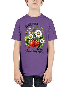 Sweetest Strawberry In The Patch 1598# - strawberry - Youth Tee Unisex