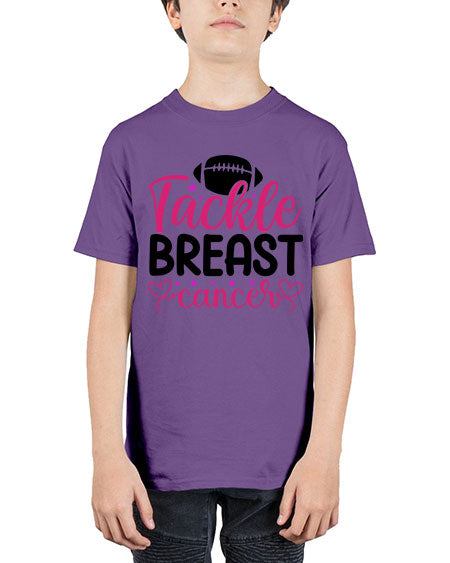 Tackle Breast Cancer 4# - breast cancer - Youth Tee Unisex