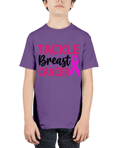 Tackle Breast Cancer 5# - breast cancer - Youth Tee Unisex