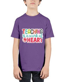 Teaching Is A Work Of Heart 1477# - teacher - Youth Tee Unisex