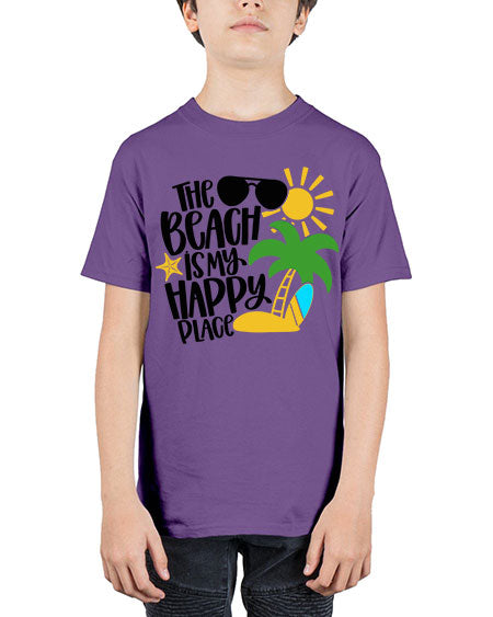 The Beach Is My Happy Place Style 12# - summer - Youth Tee Unisex