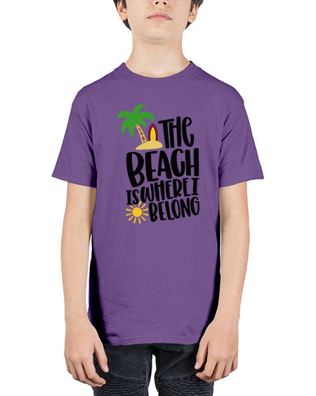 The Beach Is Where I Belong Style 11# - summer - Youth Tee Unisex