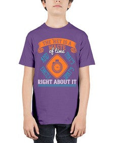 The Net is a waste of time and thats exactly whats right about it 56# - internet - Youth Tee Unisex