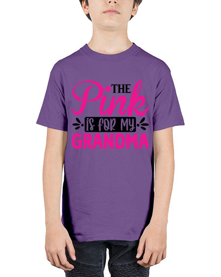 The Pink is for My Grandma 2# - breast cancer - Youth Tee Unisex