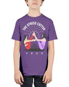 The Stress Cutter 562# - yoga - Youth Tee Unisex