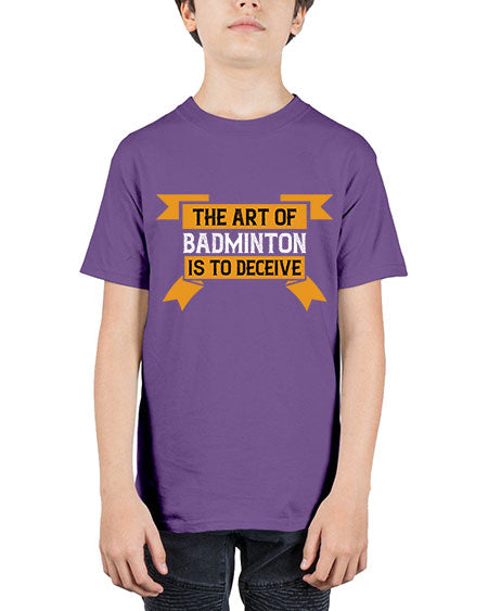 The art of badminton is to deceive 1853# - badminton - Youth Tee Unisex