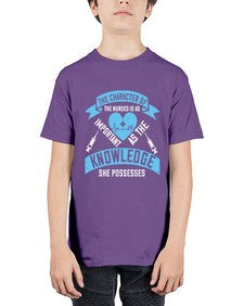 The character of the Nurses is as important as the knowledge she possesses Style 1507# - nurse - Youth Tee Unisex