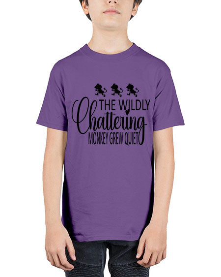 The wildly chattering monkey grew  - monkey - Youth Tee Unisex