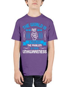 The world is not a problem the problem is your unawareness Style 14# - Self awareness - Youth Tee Unisex