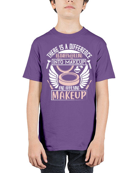 There is a difference between falling into makeup and applying makeup Style 178# - beauty - fashion - Youth Tee Unisex