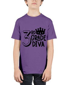 Third Grade Diva 953# - third grade - Youth Tee Unisex