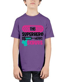 This Superhero Wears Scrubs Style Style 1565# - nurse - Youth Tee Unisex