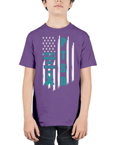 Veteran Not All Wounds Are 5# - PTSD - Youth Tee Unisex