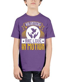 Volunteers are love in motion Style 14# - volunteer - Youth Tee Unisex