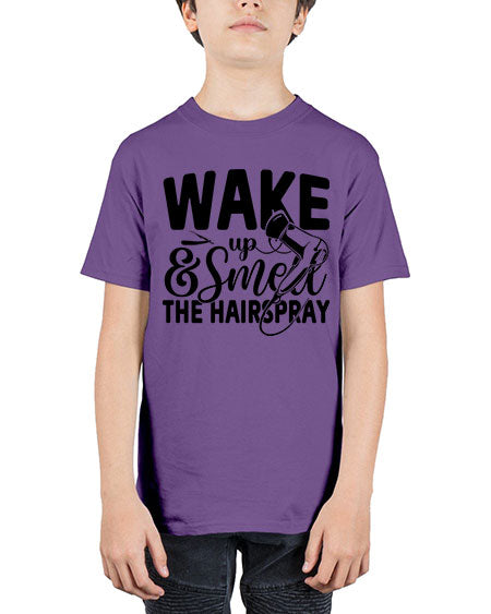 Wake Up Smell The Hairspray 1601# - hairdresser - Youth Tee Unisex