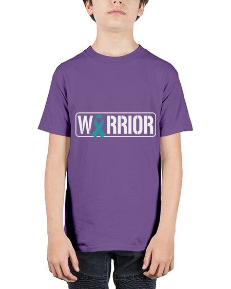 Warrior PTSD Awareness Teal Military 2# - PTSD - Youth Tee Unisex