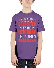 We are all now connected by the internet like neurons in a giant brain 42# - internet - Youth Tee Unisex