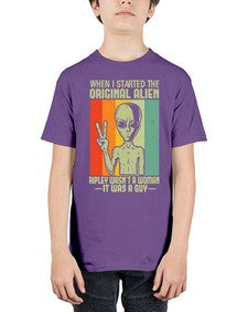 When I started the original alien 45# - ufo - Youth Tee Unisex