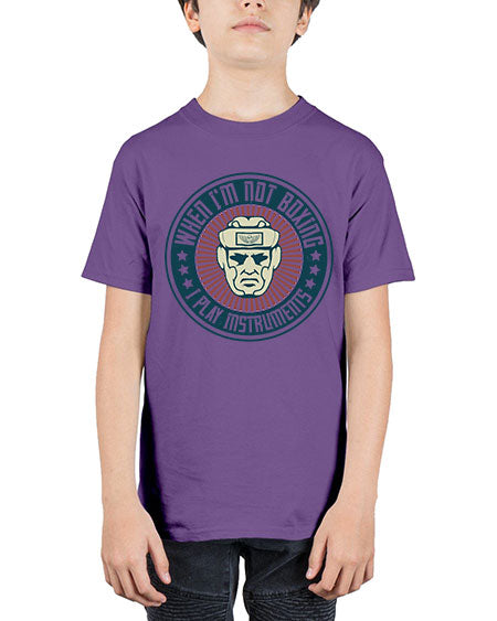When Im not boxing I play instruments 1754# - boxing - Youth Tee Unisex