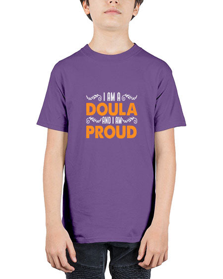 WomensIamadoulaandIamproudgiftforfunnymidwifedoula1652# - doubla - Youth Tee Unisex