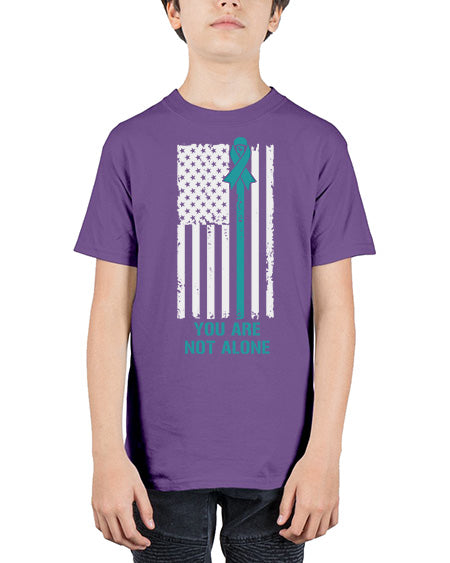 You Are Not Alone PTSD 1# - PTSD - Youth Tee Unisex