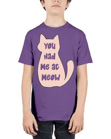 You had Me at Meow - cats - Youth Tee Unisex