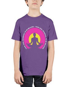 Your Soul Deserves to be Relaxed 657# - yoga - Youth Tee Unisex