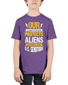 Your constituion protects aliens and drunks 49# - ufo - Youth Tee Unisex
