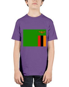 Zambia 2160# - world flags - Youth Tee Unisex