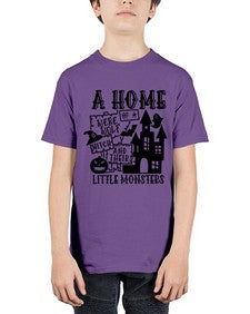 a home of a were wolf witch and their little monsters 53# - witch - Youth Tee Unisex