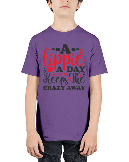 a lippie a day keeps the crazyaway Style 166# - beauty - fashion - Youth Tee Unisex
