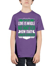 a parents love is whole no matter how many times divided 29# - parents day - Youth Tee Unisex
