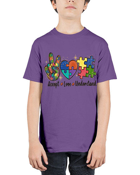 accept love understand 2# - autism - Youth Tee Unisex