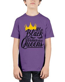all black women are queens Style 65# - black girls or women - Youth Tee Unisex