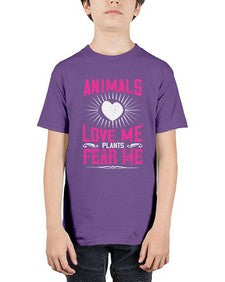 animals love me 27# - vegan - Youth Tee Unisex
