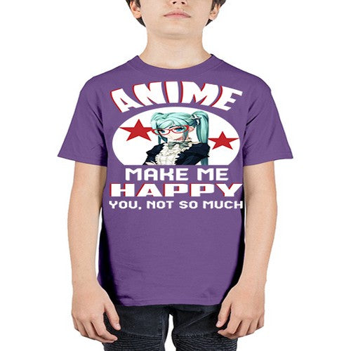 anime make me happy you not so much210# - anime - Youth Tee Unisex