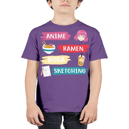 anime ramen boba sketching212# - anime - Youth Tee Unisex