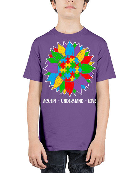 autism accept understand 7# - autism - Youth Tee Unisex