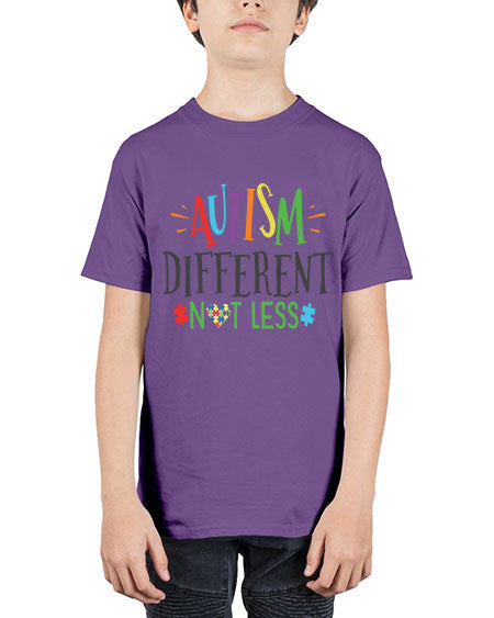 autism different not less Style 5# - autism - Youth Tee Unisex